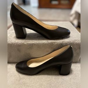 Cole Haan black block heel pumps size 10